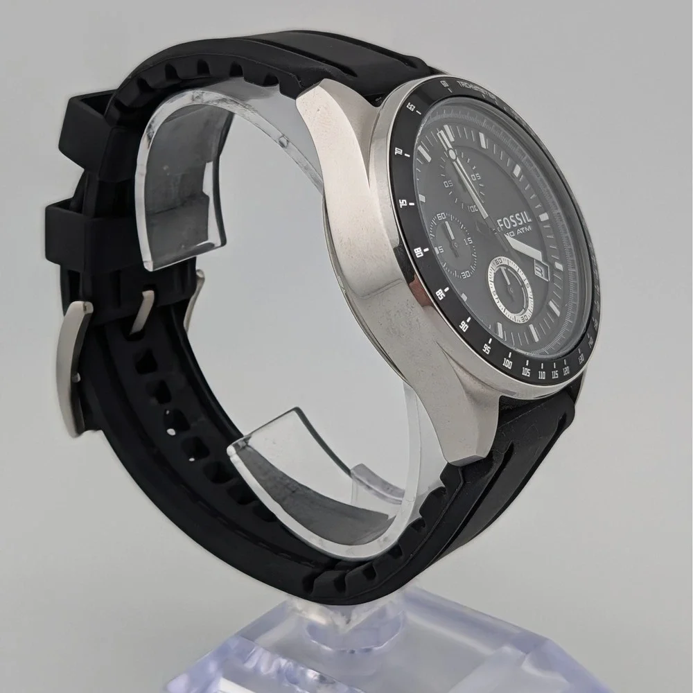 Fossil Decker CH25731E Men's Chronograph Black Dial Tachymeter 44mm Watch